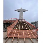 Veja como está a construção da escadaria que dá acesso ao Cristo Protetor de Encantado