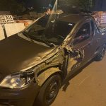 Acidente de trânsito é registrado na noite deste sábado no Bairro Universitário, em Lajeado